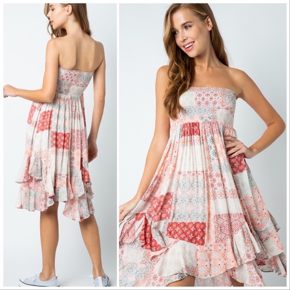 The Kris Bohemian Handkerchief Dress - Picture 2 of 8